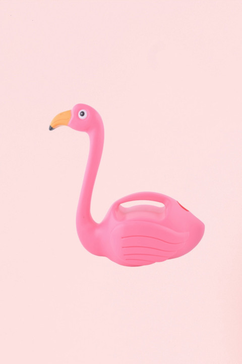 Pink Flamingo Watering Can