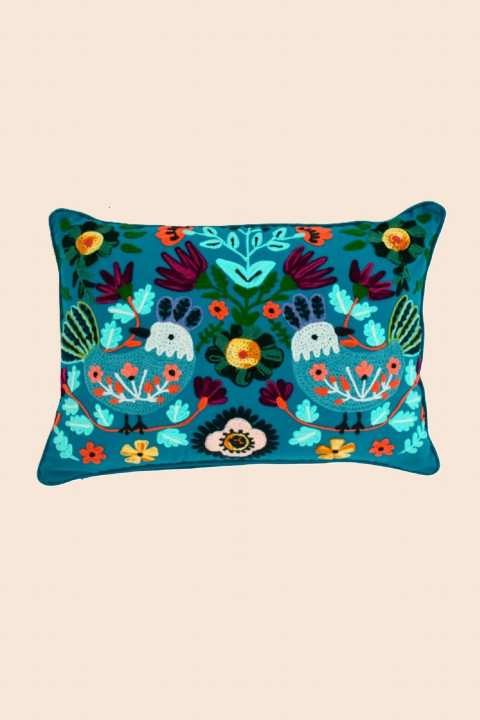 Fleurs turquoise