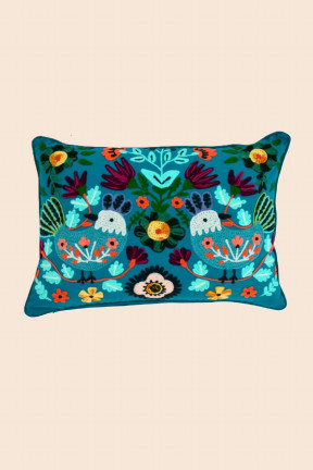 Fleurs turquoise