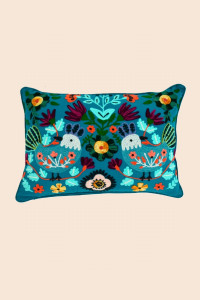 Fleurs turquoise